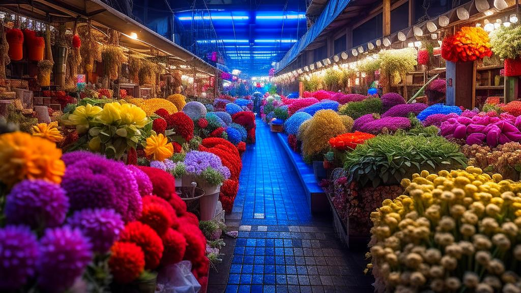 Рынок цветов в Таиланде